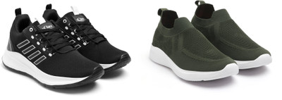 Face Stylish Sports Shoes for Men – Ideal for Running, Gym & Training Sneakers For Men(Black, Olive , 8)