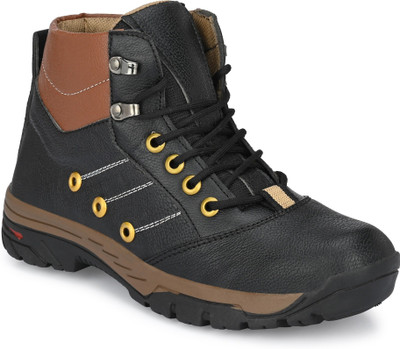 DROPSHOE Boots For Men(Black , 9)
