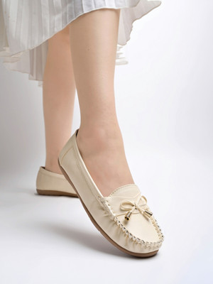 SHOETOPIA Comfort Bellies For Women(Beige , 6)