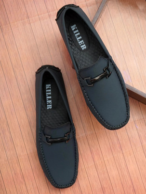 KILLER Formal & Casual Loafers for Men | Comfortable, Stylish & Lightweight SlipOn Loafers For Men(Grey , 8)