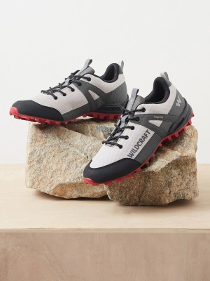 Wildcraft Volga NX Hiking & Trekking Shoes For Men(Grey, Red)