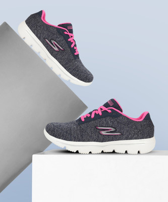 Skechers GO WALK EVOLUTION UL Walking Shoes For Women(Blue , 4)