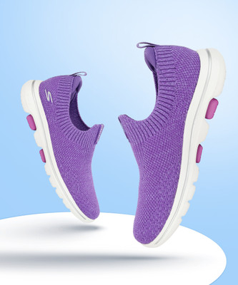 Skechers Go Walk 5 - Trendy Running Shoes For Women(Purple , 3)