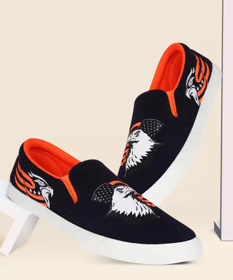 HOTSTYLE Loafers For Men(Orange , 9)