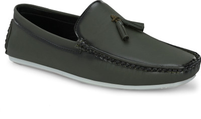 BUCIK BCK10326 Lightweight Comfort Extra Soft Summer Trendy Premium Stylish Party Loafers For Men(Olive , 8)