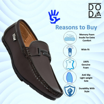 DODA New Trendy Party Wear Casual And Formal Loafer Shoe For Men's Loafers For Men(Brown , 13)