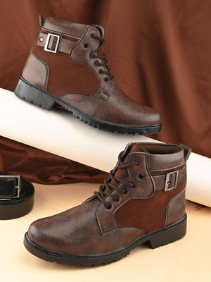 Real Bliss Outdoor,Riding,Casual Boot For Men Boots For Men(Brown , 9)