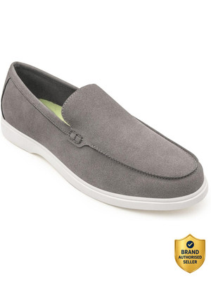 RED TAPE Vegan Loafer Shoes| Low-Cut Formal Dress Shoes Slip On For Men(Grey , 6)