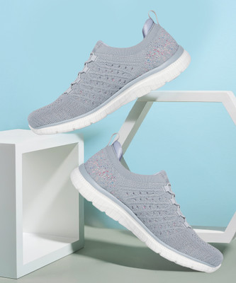 Skechers VIRTUE - SHOW RUNNER Casuals For Women(Grey , 4)