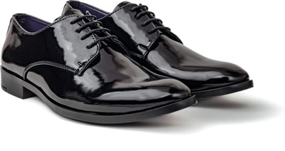 Bold Bunny Bold Bunny Vegan Leather Shiny Derby For Men(Black , 7)