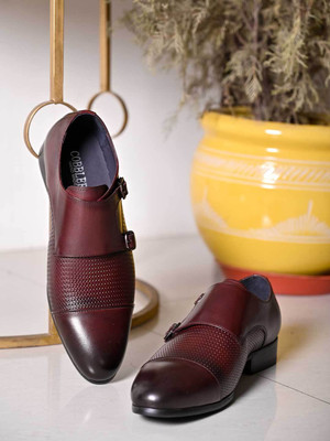 COBBLERZ Monk Strap For Men(Brown , 11)