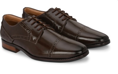 Hirel's Oxford Derby Derby For Men(Brown , 8)