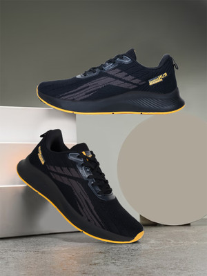 LANCER FLASH-10BLK-MSTD Running Shoes For Men(Black , 6)