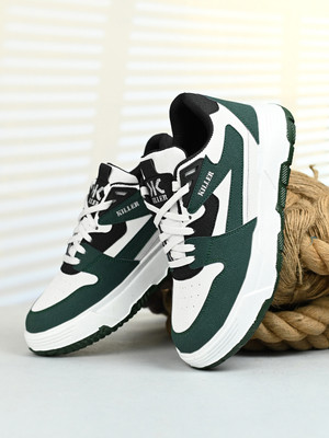 KILLER Men's Chunky Sneaker Casual Shoe With lightweight Sole Sneakers For Men(Green , 6)