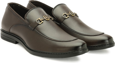 PILADO Rich Quality|Lightweight|Comfortable|Formal Shoe Slip On For Men(Brown , 6)