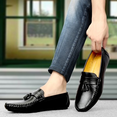 SIGN APP Partywear & Premium Quality Loafers For Men(Black)