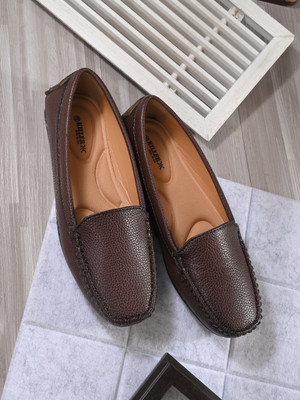 KILLER Moccasin Leather women shoes Bellies For Women(Brown , 5)