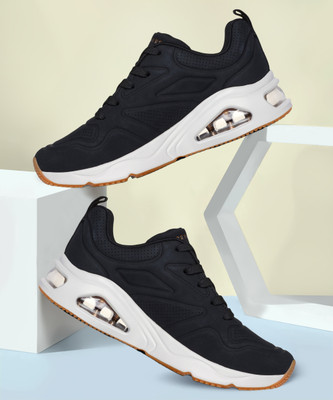 Skechers TRES-AIR UNO - AH - MAZING Sneakers For Women(Black , 4)