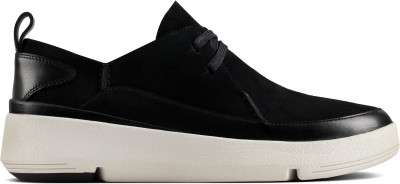 CLARKS Tri Flash Walk Black Sde Casuals For Men(Black , 5)