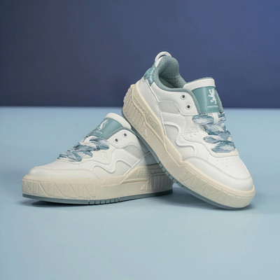 RED TAPE Casual Sneaker Shoes for Women | Sophisticated Rounded Front Sneakers For Women(White, Green , 6)