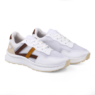 YUVRATO BAXI Men's New Stylish White Casual Sports Running And Walking Shoes Running Shoes For Men(White , 6)