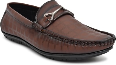 NEOVOGUE Rich Quality|Casualwear|Lightweight|Partywear Loafers For Men(Brown , 8)