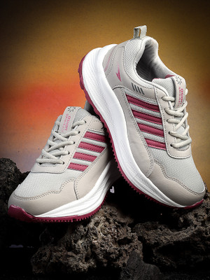 asian Sneakers,Gym,Sports,Casual,Walking,Stylish Destiny-04 Running Shoes For Women(Grey , 8)