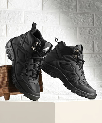 leo's Fitness shoes Leo's Waterproof Antislip Boots For Hiking Trekking Outdoor Activities Hiking & Trekking Shoes For Men(Black , 6)