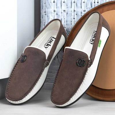 GRUATON Men’s Loafers | Slip-On Casual Shoes for Smart Everyday Look Loafers For Men(Brown , 10)