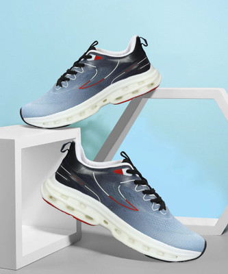 Aqualite Aqualite VEGAS-35 Men's Sports Shoes for Running with Lace-ups & Slip-Resistance Walking Shoes For Men(Black , 6)