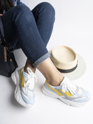 SHOETOPIA Walking Running Gym & Jogging Colorblock Comfotable Shoes For Girls Sneakers For Women(Blue)