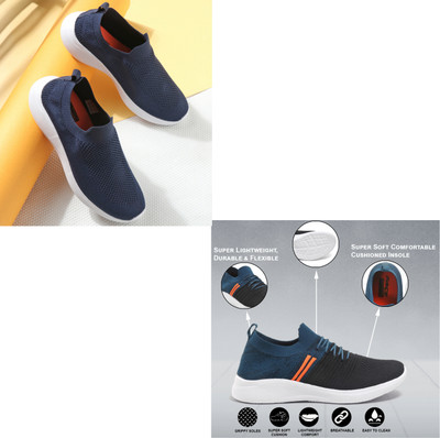 Face Stylish Sports Shoes for Men – Ideal for Running, Gym & Training Sneakers For Men(Blue , 9)