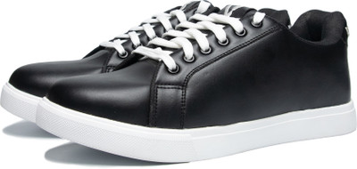 Volton Lifestyle Midnight Classics Black Sneakers | Perfect for Casual Outfits Sneakers For Men(Black , 7)