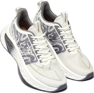 RED CHIEF QuickPace Lace-Up Running Sports Shoes Outdoors For Men(Grey, White , 6)