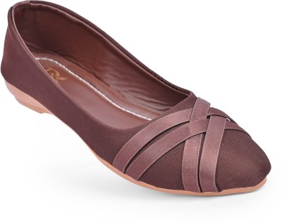 DELEFS Bellies for Women Heels|Ballerinas for Women Heels Stylish|Women Bellies Bellies For Women(Brown , 6)