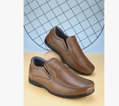 PROVOGUE Loafers For Men(Tan , 6)