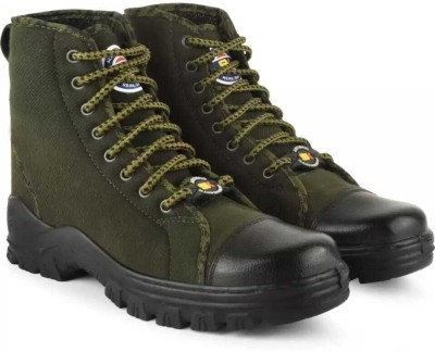 9K Jungle Boots for Men Boots For Men(Olive, Green , 9)