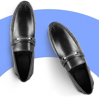 MOCHI Loafers For Men(Black , 9)