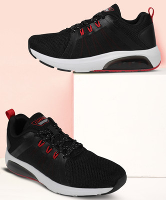 CAMPUS DUKE Men's Casual Shoes | Advance Foam Comfort with Air Capsule Pro | Lace-Up Running Shoes For Men(Black , 6)