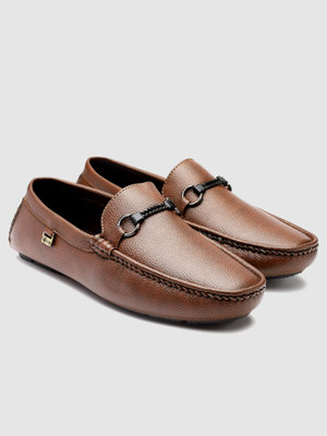 action DRIVE 163 Trendy Comfortable Stylish Casual Slip On Loafers Loafers For Men(Brown , 7)