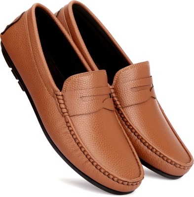 TRENICAL Loafers For Men(Tan , 8)