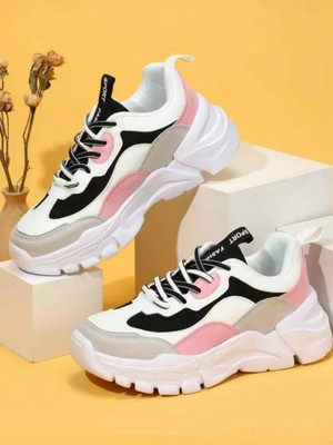 Deals4you Sneakers For Women(Pink, White , 7)