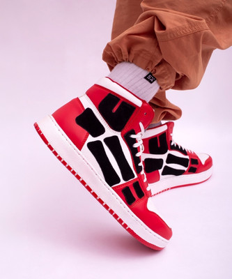 BIG FOX Fly High Genz| Casual Sneakers For Men(Red , 6)