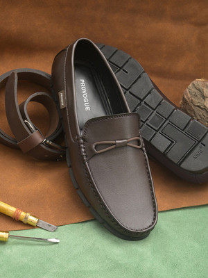 PROVOGUE Loafers For Men(Brown , 12)