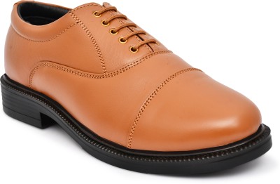 Para Commando Oxford Formal & Police Shoe Genuine Leather For Men Oxford For Men(Tan)