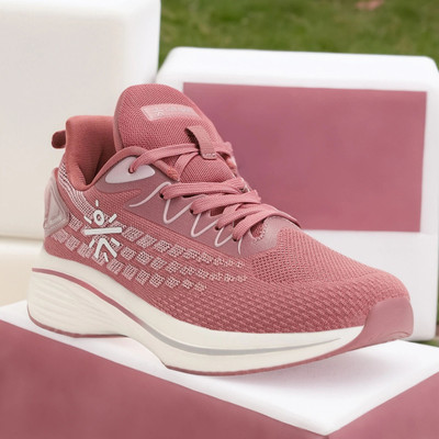 Cult Active Running Shoes, Breathable Mesh Upper, Enhanced Cushioning Running Shoes For Women(Pink , 5)