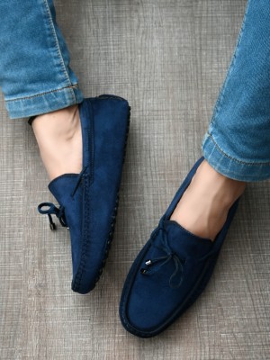 SAN FRISSCO Synthetic Leather|Comfort|Summer|Trendy|Walking|Outdoor|Daily Use For Men Loafers For Men(Blue , 8)