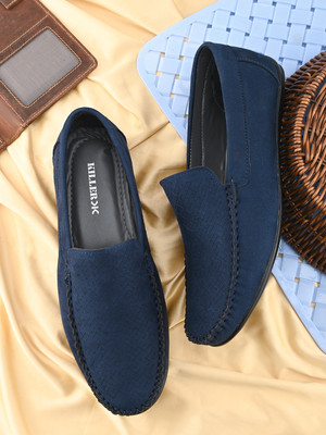 KILLER Men's SS25 3074 Blue Suede Loafers Loafers For Men(Blue , 6)