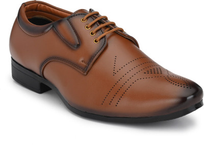 John Karsun Lace Up For Men(Tan , 8)