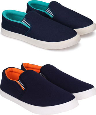 Free Kicks Combo Of 2 Shoes FK-Fitman & FK-Fitman Sneakers For Men(Blue, Orange , 10)